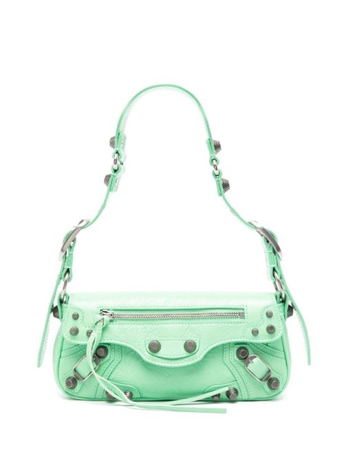 LE CAGOLE XS LEATHER SHOULDER BAG