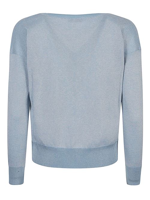 COTTON BLEND V-NECK SWEATER