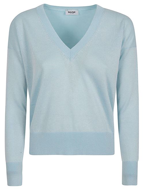 COTTON BLEND V-NECK SWEATER