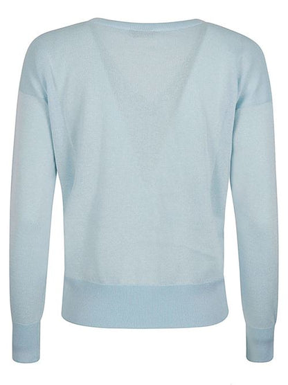 COTTON BLEND V-NECK SWEATER