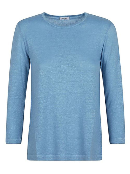 LINEN JERSEY LONG SLEEVE T-SHIRT