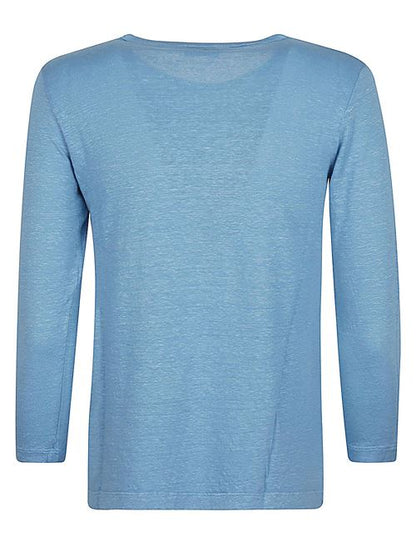 LINEN JERSEY LONG SLEEVE T-SHIRT