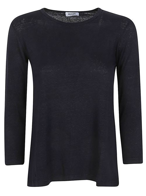 LINEN JERSEY LONG SLEEVE T-SHIRT