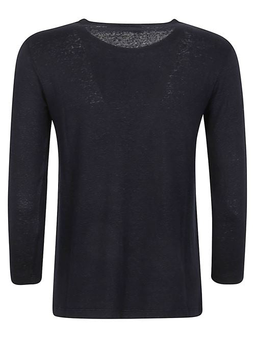 LINEN JERSEY LONG SLEEVE T-SHIRT