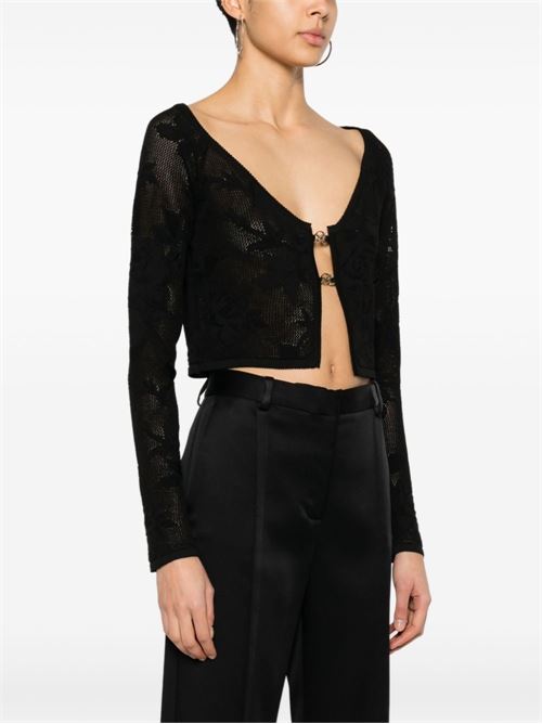 EMBROIDERED CROPPED CARDIGAN