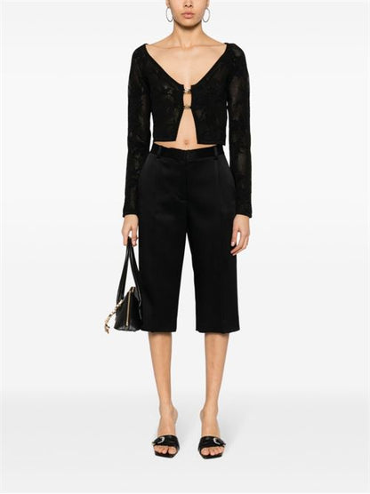 EMBROIDERED CROPPED CARDIGAN