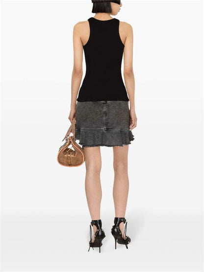 LOGO RIBBED COTTON TANK TOP
