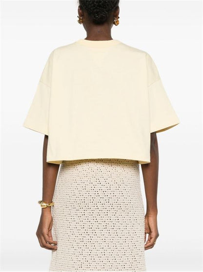 COTTON CROPPED T-SHIRT