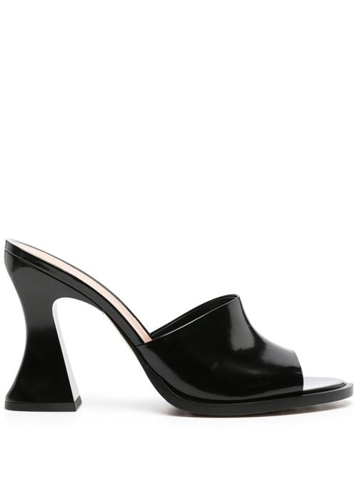 CHA-CHA PATENT LEATHER MULES