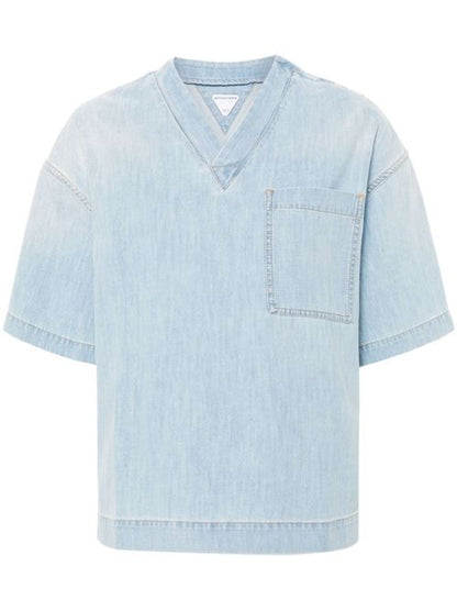 DENIM COTTON BLOUSE