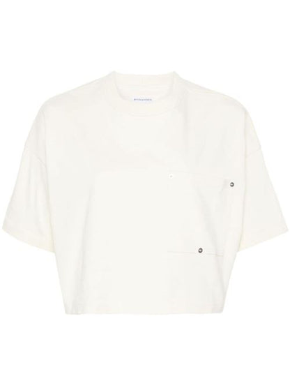 CROPPED COTTON T-SHIRT