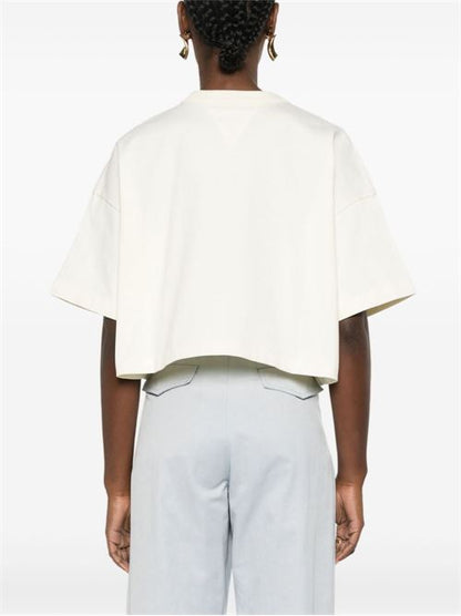 CROPPED COTTON T-SHIRT