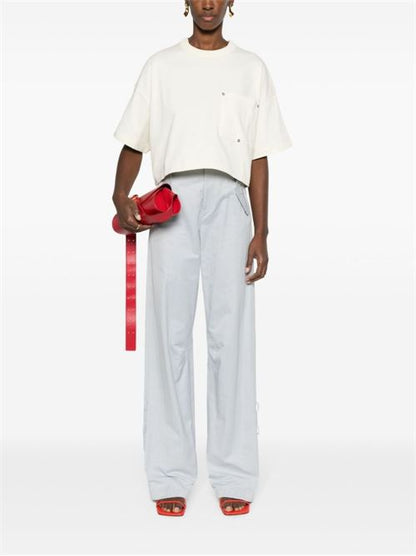 CROPPED COTTON T-SHIRT