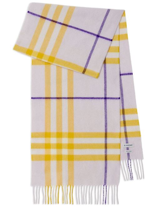 GIANT CHECK CASHMERE SCARF