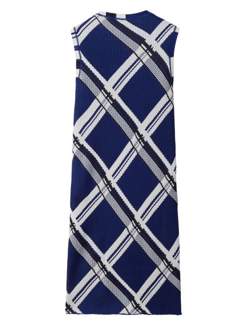 CHECK MOTIF SILK DRESS