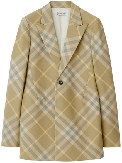 WOOL SINGLE-BREASTED BLAZER JACKET
