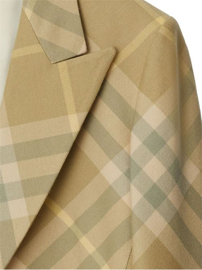 WOOL SINGLE-BREASTED BLAZER JACKET