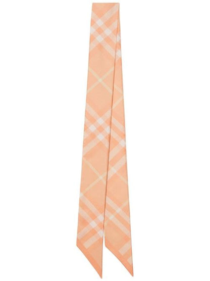 CHECKED SILK SCARF