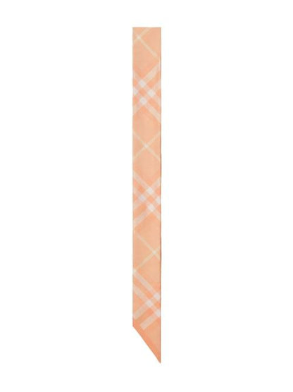 CHECKED SILK SCARF