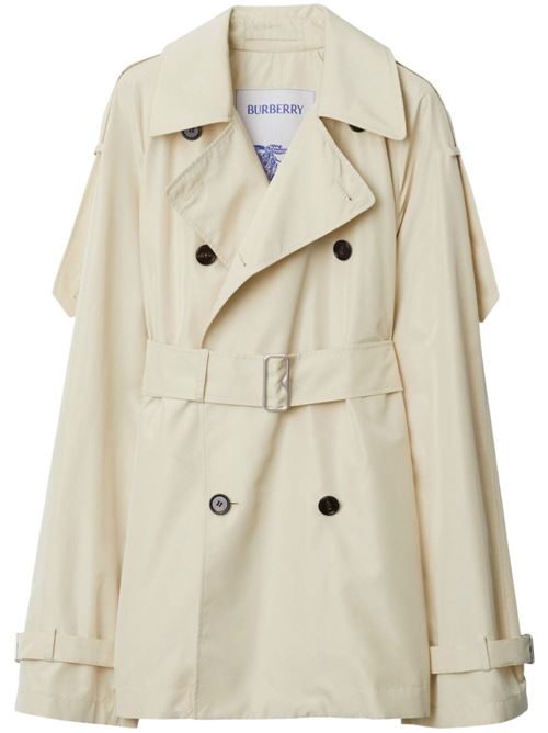 SILK SHORT TRENCH COAT