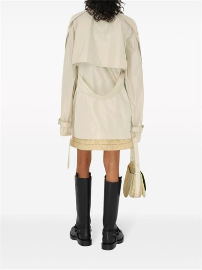 SILK SHORT TRENCH COAT
