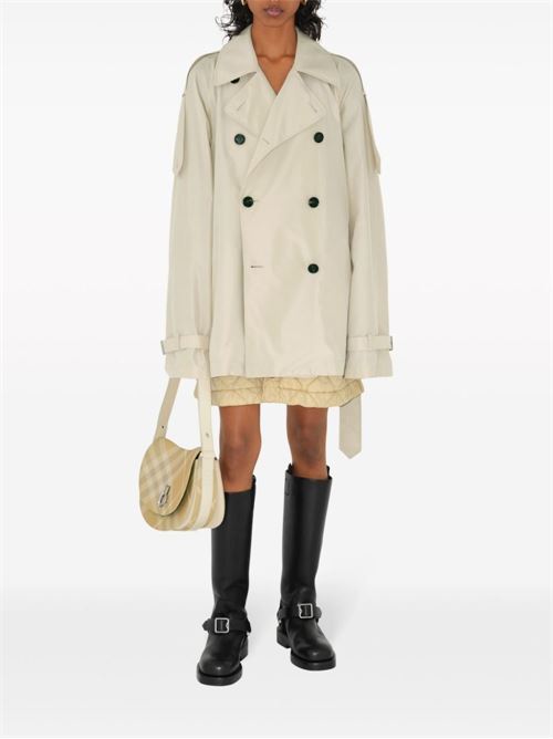 SILK SHORT TRENCH COAT