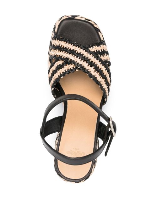 VICEN RAFFIA HEEL SANDALS