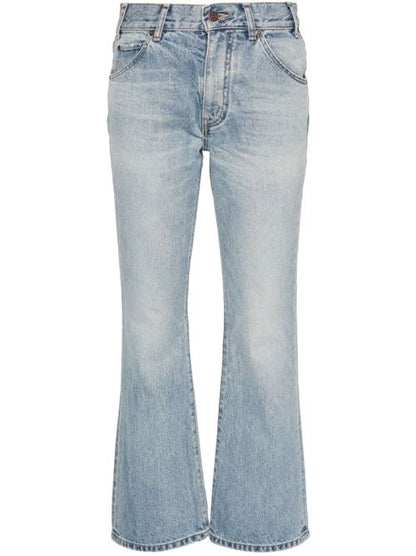 FLARED LEG DENIM JEANS