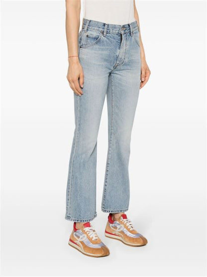 FLARED LEG DENIM JEANS