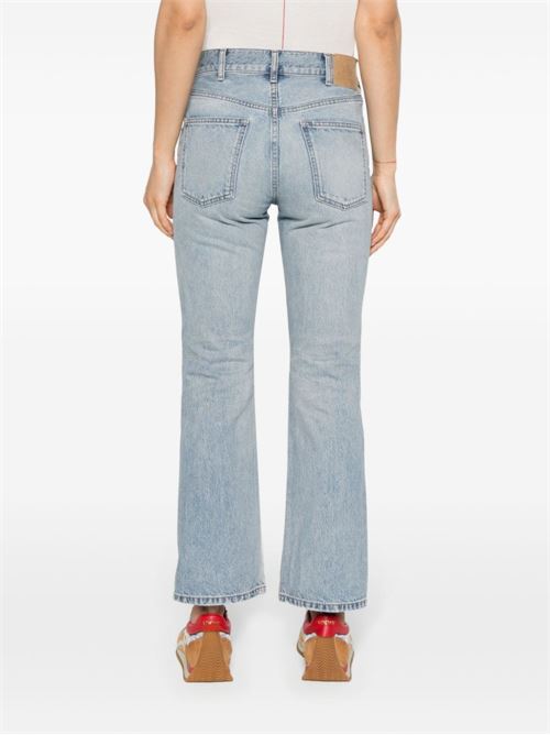 FLARED LEG DENIM JEANS
