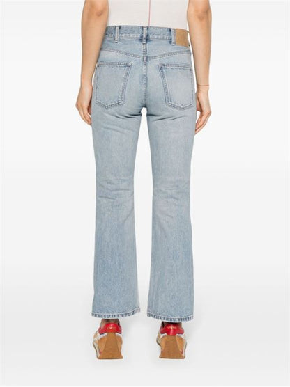 FLARED LEG DENIM JEANS