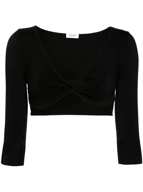 SILK CROPPED TOP