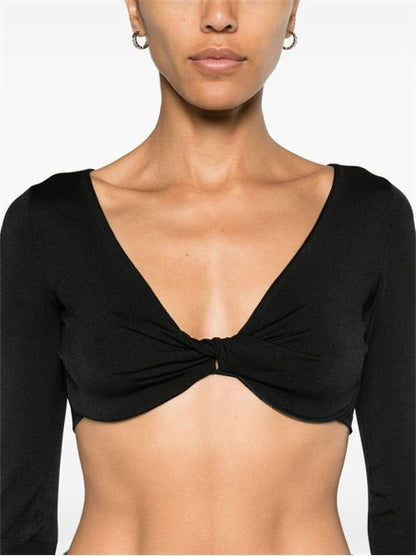 SILK CROPPED TOP