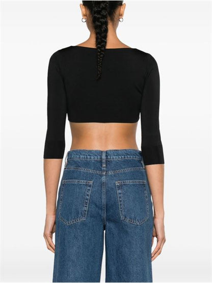 SILK CROPPED TOP