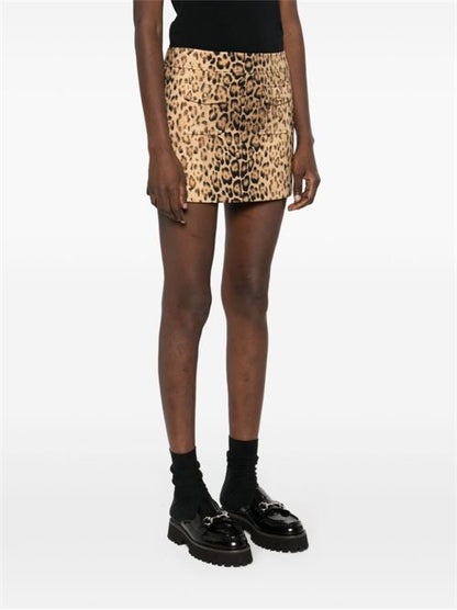 LEOPARD PRINT MINI SKIRT