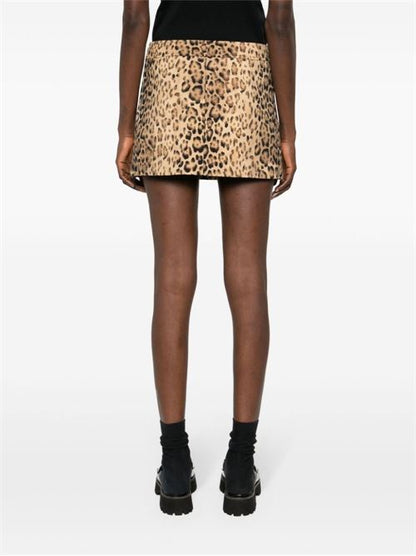LEOPARD PRINT MINI SKIRT
