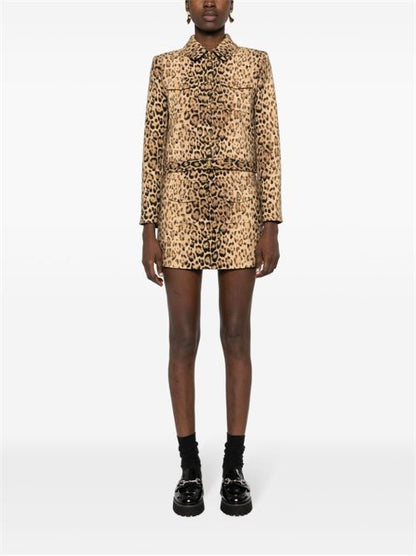 LEOPARD PRINT MINI SKIRT