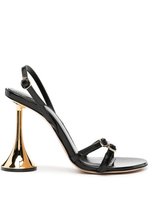 LEATHER HEEL SANDALS