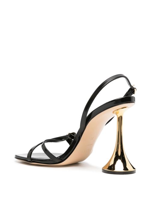 LEATHER HEEL SANDALS