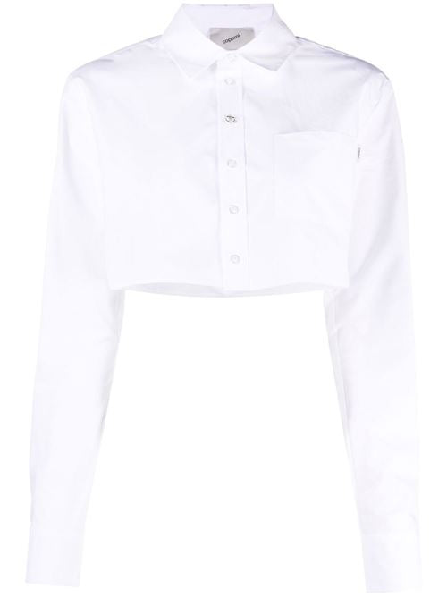 COTTON CROPPED SHIRT