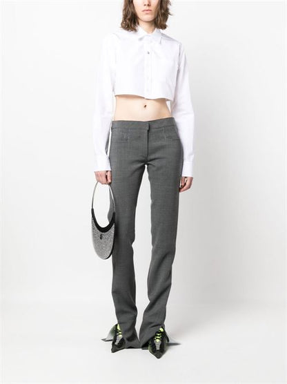 COTTON CROPPED SHIRT