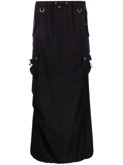 TAILORED CARGO MAXI SKIRT