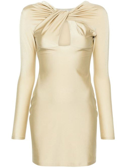 TWISTED CUT-OUT MINI DRESS
