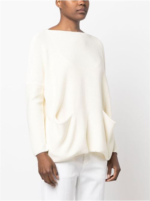 COTTON BOAT NECK SWEATER