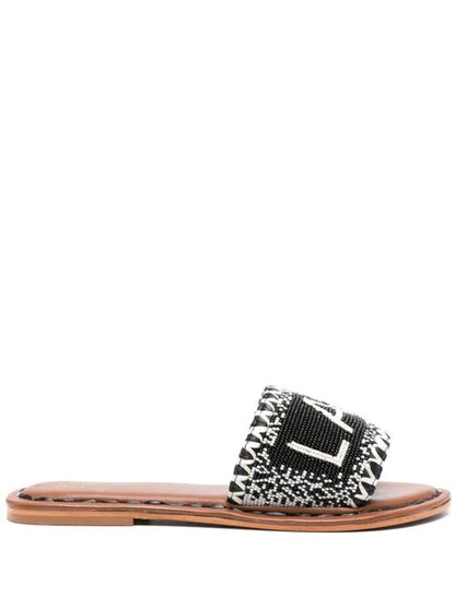 LAKE COMO BEADS FLAT SANDALS