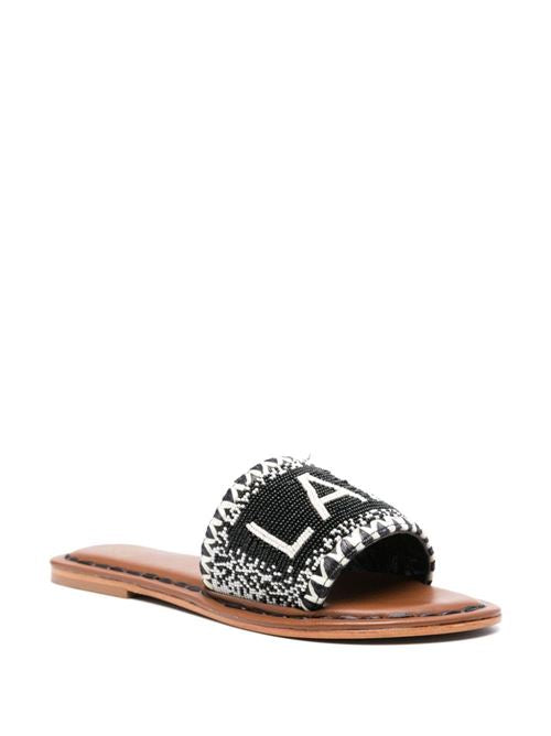 LAKE COMO BEADS FLAT SANDALS