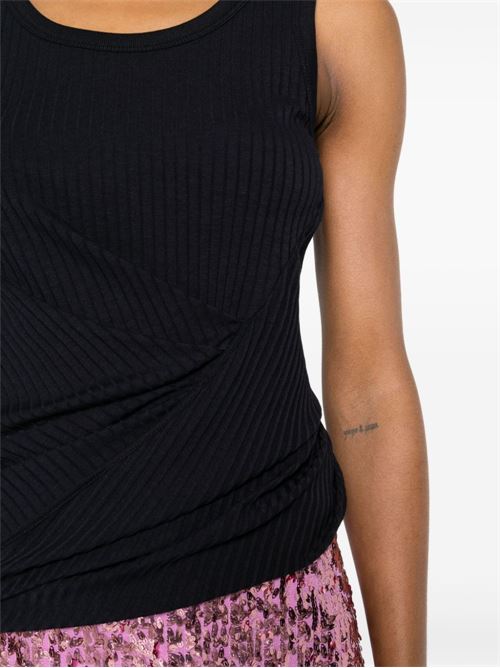 RIBBED COTTON BLEND TANK TOP