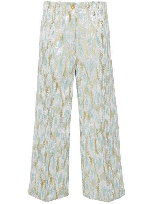 PRINTED CROPPED TROUSERS
