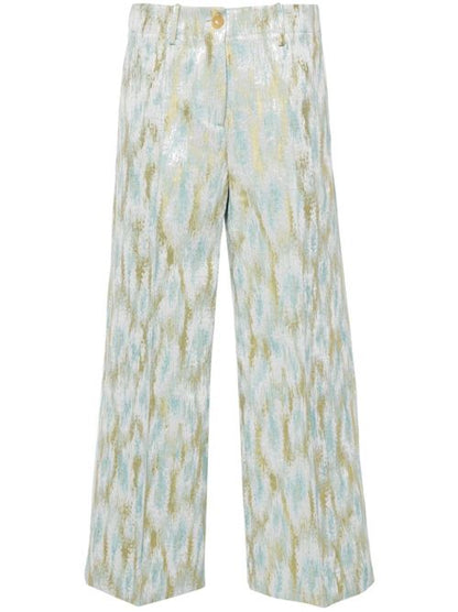 PRINTED CROPPED TROUSERS