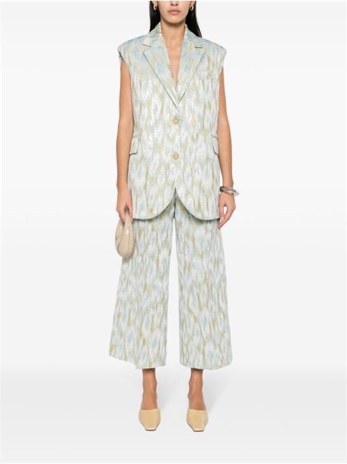 PRINTED CROPPED TROUSERS